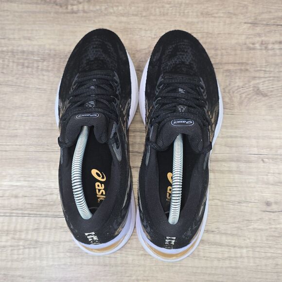 Asics Gel-Cumulus 23 Women's Size 7.5 Black Orange Running Shoes (1012A888) - Picture 5 of 10